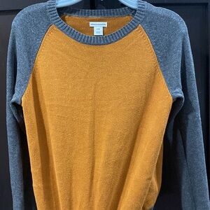 Amazon Essentials Boys Pull Over Sweater Brown And Grey Size 8